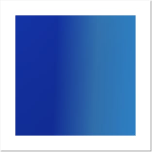 Blue Gradient Color Posters and Art